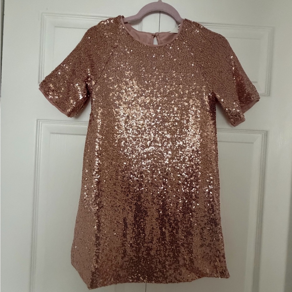 H&M Glittering Sequin Dress - Pink